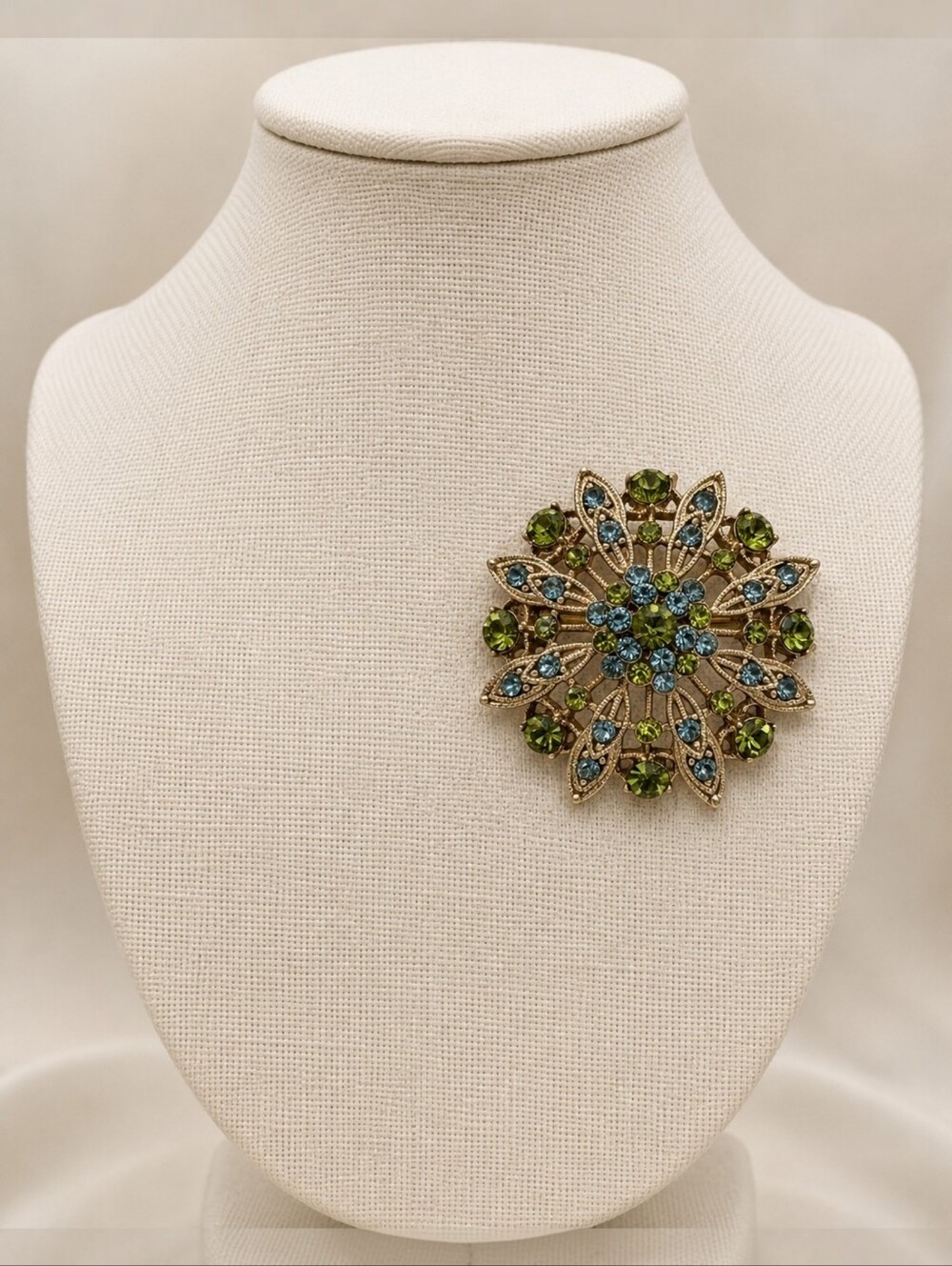 Vintage 80s Liz Claiborne Starburst Pin Brooch